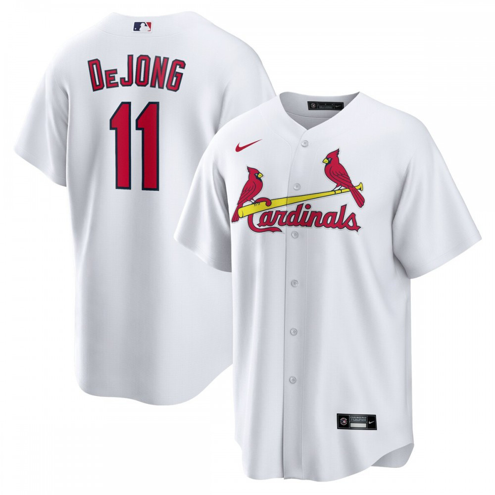 Paul DeJong St. Louis Cardinals Home Official Replica Player Jersey - White-Pro Kit Vault | Brand New 26/27 Sports Jerseys